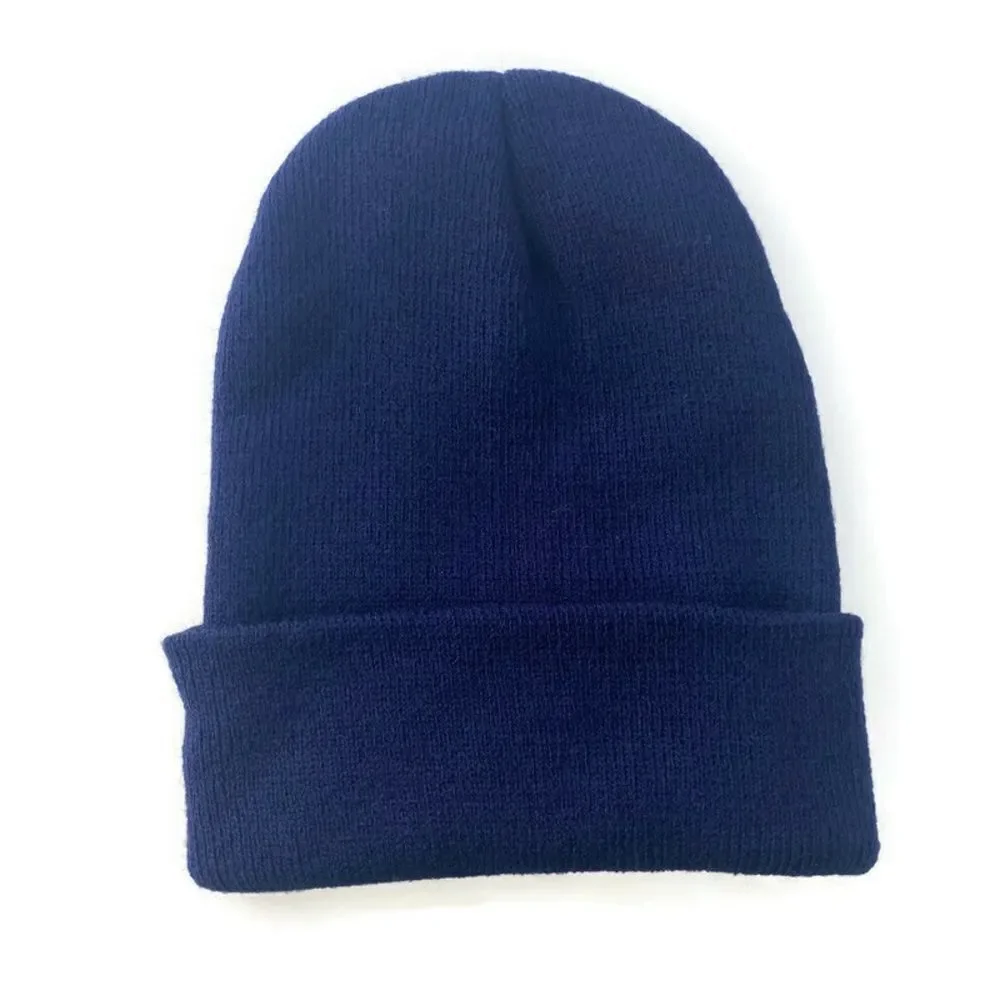 2/$30 DARK NAVY BLUE Unisex Beanie OS